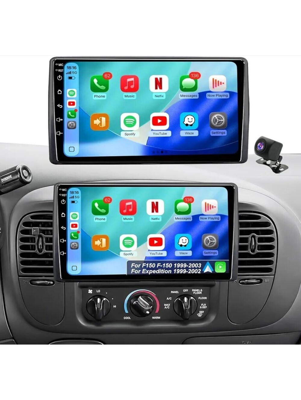 9in Android 15 Car Stereo for Ford F150 1999-2003 Expedition 1999-2002